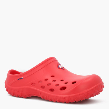 Muckster Lite Liberty Men's Clog MMLCMU60 red clog shoe on a white background